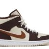 Wmns Air Jordan 1 Mid SE 'Cream Dark Chocolate' -Sneaker Haven Shop 1 330