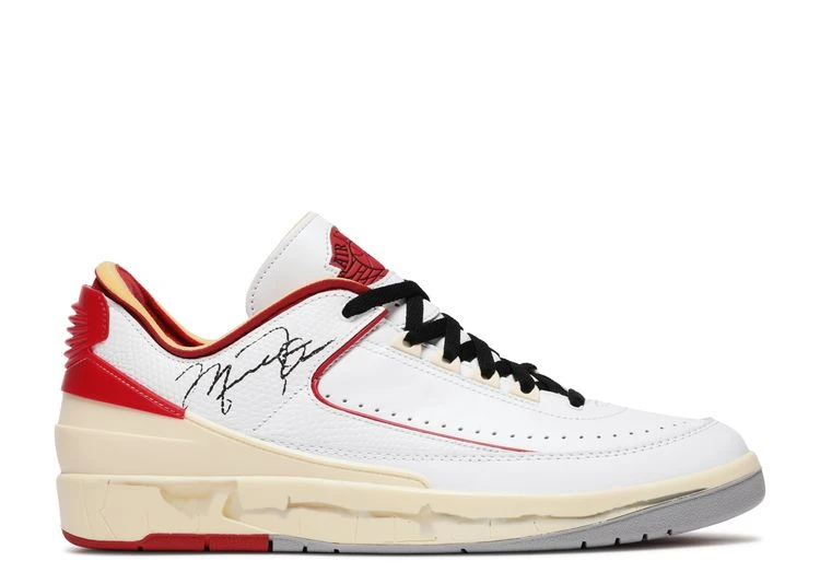 Off-White X Air Jordan 2 Retro Low SP 'White Varsity Red' 3 Off-White X Air Jordan 2 Retro Low SP 'White Varsity Red'