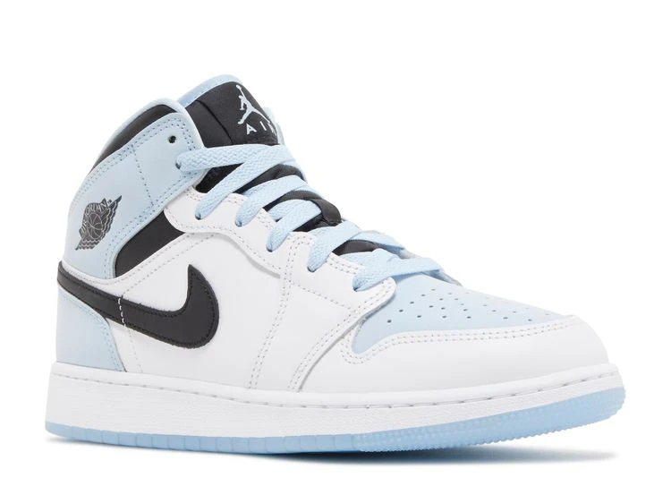 Air Jordan 1 Mid SE GS 'White Ice Blue' 4 Air Jordan 1 Mid SE GS 'White Ice Blue' - Image 2