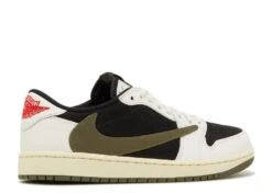 Travis Scott X Wmns Air Jordan 1 Retro Low OG 'Olive' -Sneaker Haven Shop 3 294